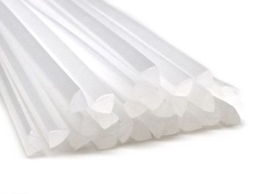 Plastic welding rods PP 4mm Triangular Natural 25 rods